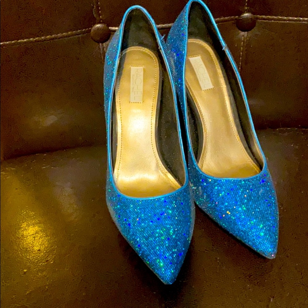 Sparkly blue heels